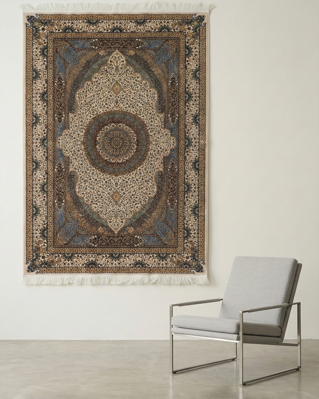 Refined Persian-style carpet