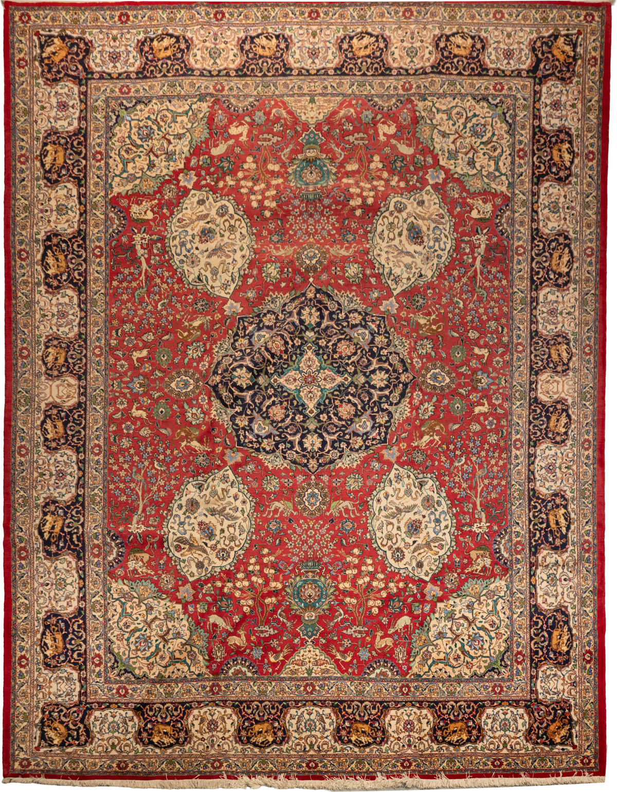 Elegant Tabriz Handmade Wool & Cotton Carpet CPTHM10041