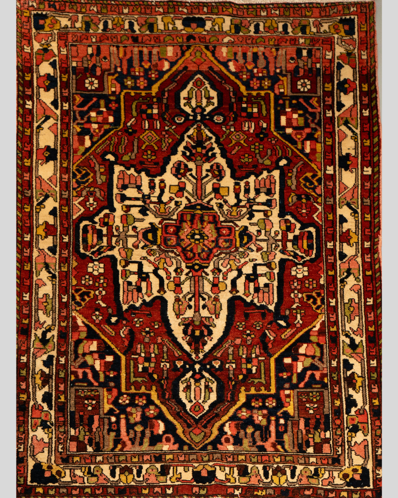 Bakhtiari Tribal Medallion Rug – Southwest Iran, Vintage (c. 40 Years Old) CPTHM10028