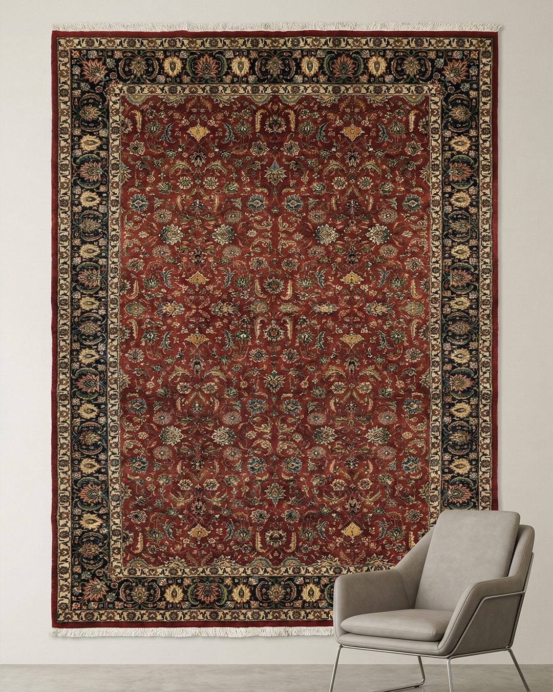 Classic Persian All-Over Floral Carpet