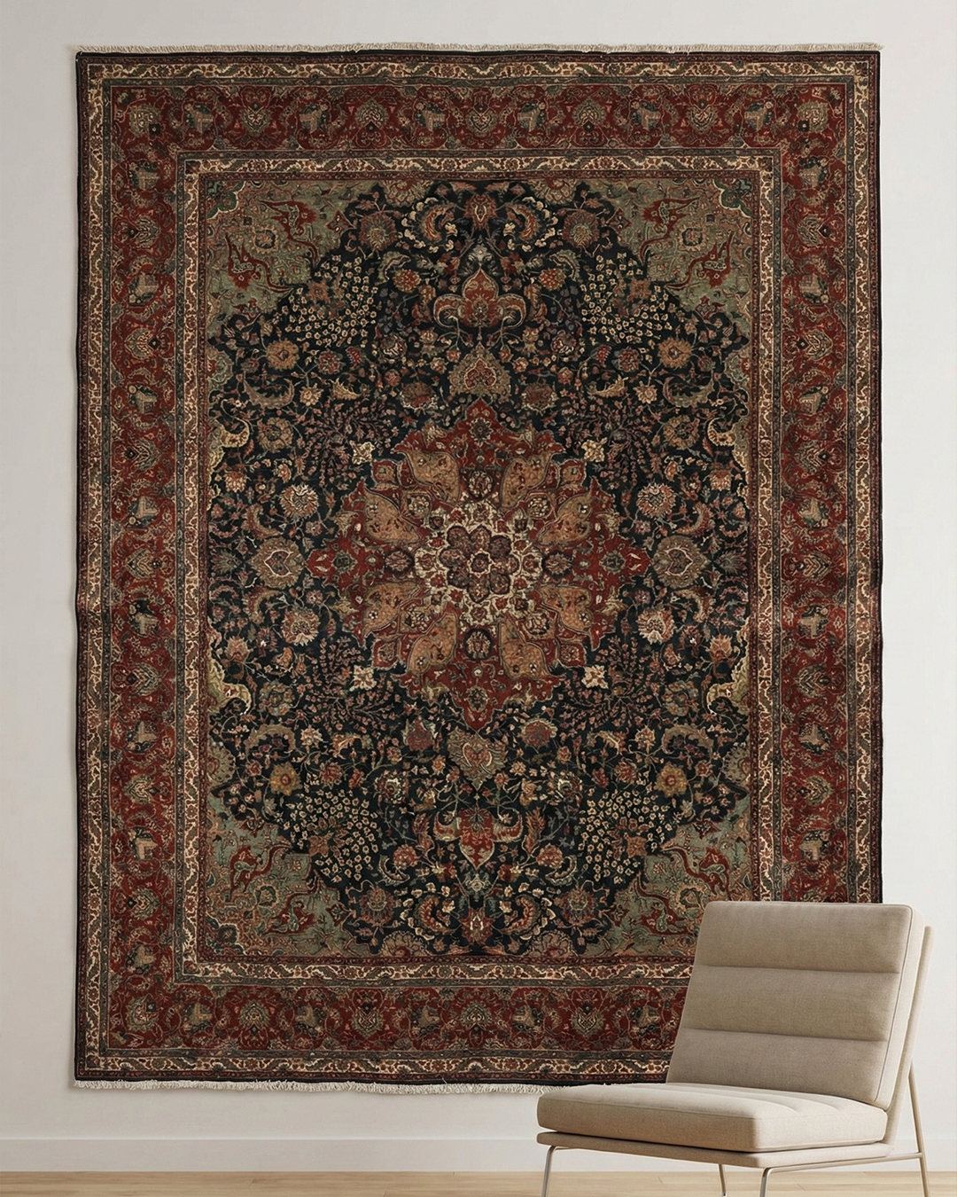 Elegant Persian-style carpet
