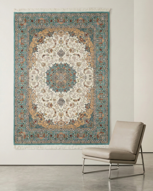 Refined Persian-style carpet