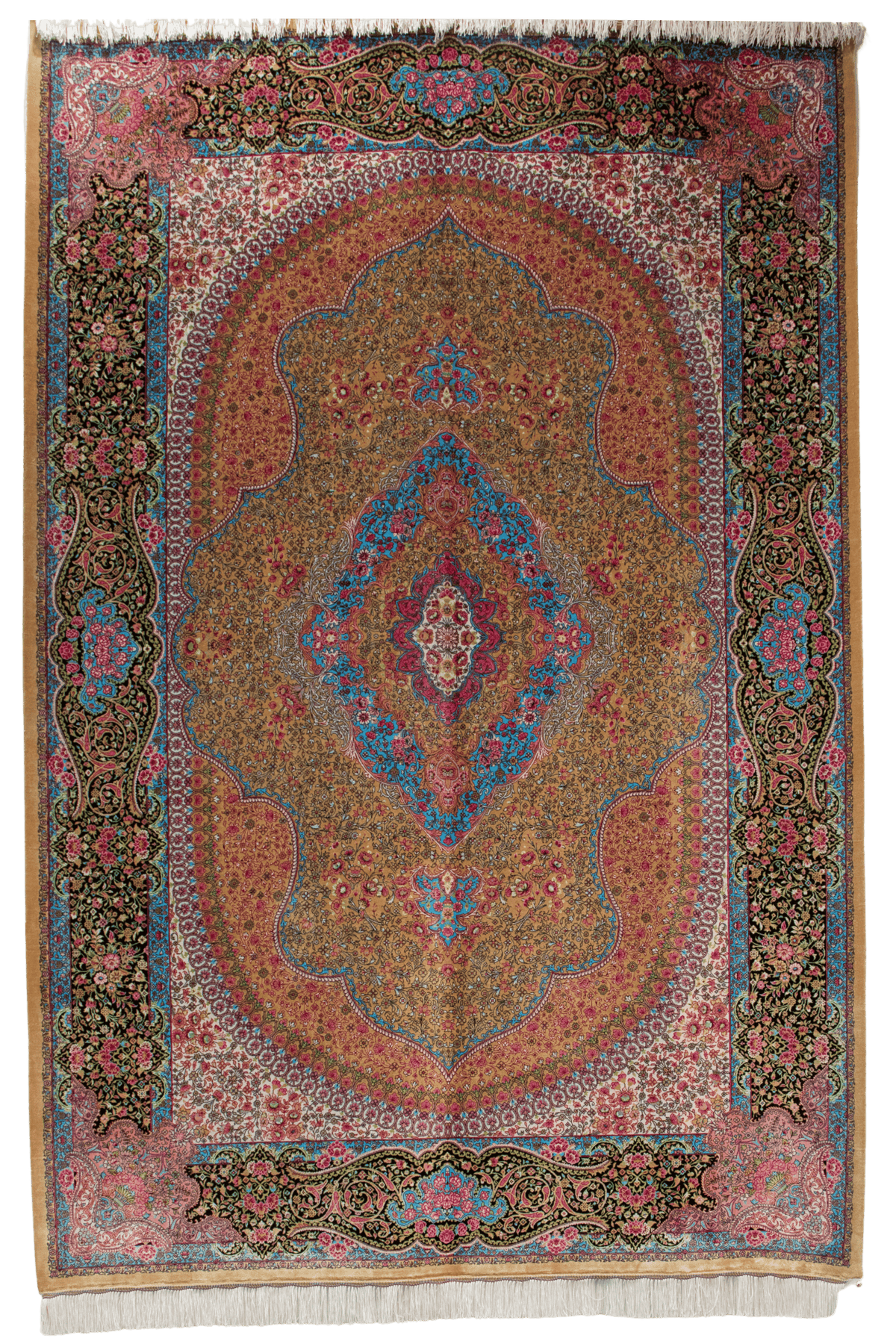Royal Sunrise Medallion Silk-Style Carpet MM CPTMM20037