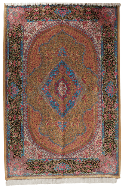 Royal Sunrise Medallion Silk-Style Carpet MM CPTMM20037