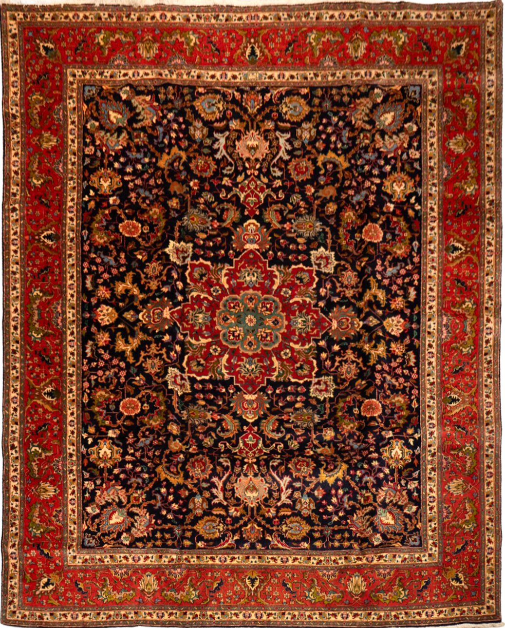 Classic Tabriz Handmade Wool & Cotton Carpet CPTHM10042