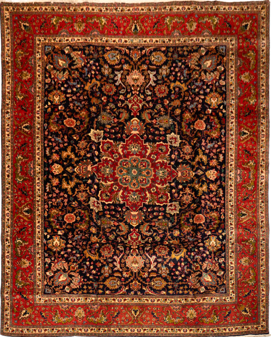 Classic Tabriz Handmade Wool & Cotton Carpet CPTHM10042