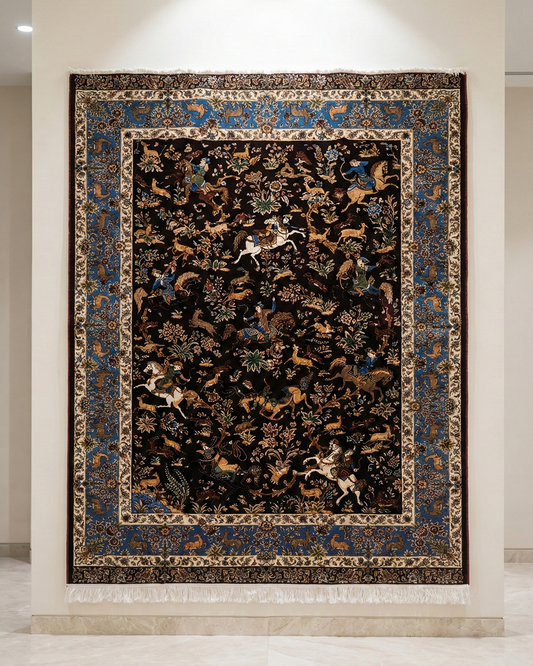 This exceptional Persian-style carpet