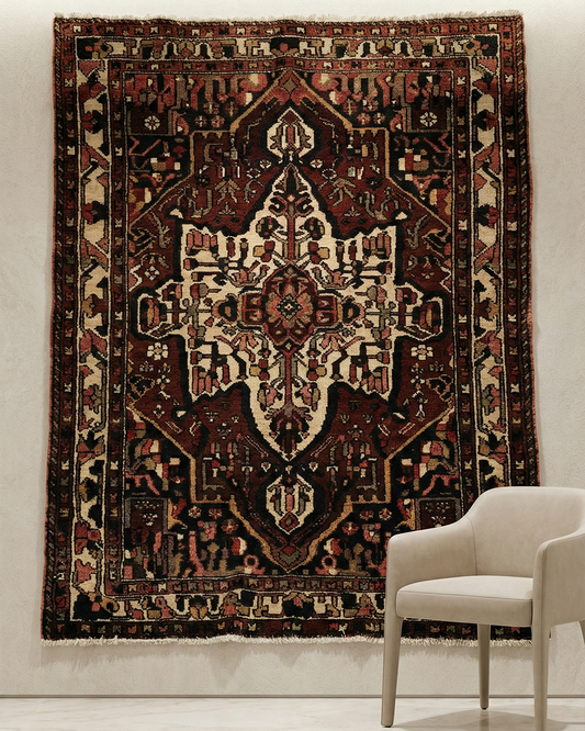 This traditional Persian-style carpet