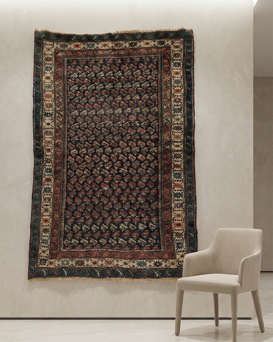 This traditional Persian-style carpet