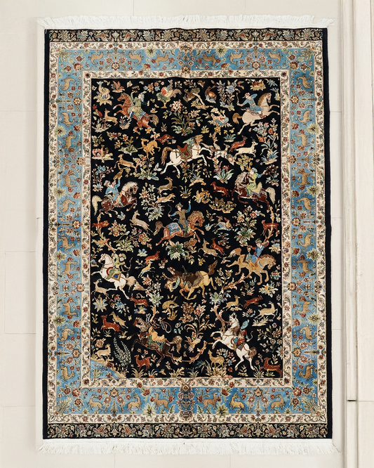 This remarkable Persian-style carpet