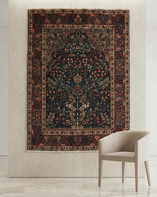 This classic Persian-style carpet