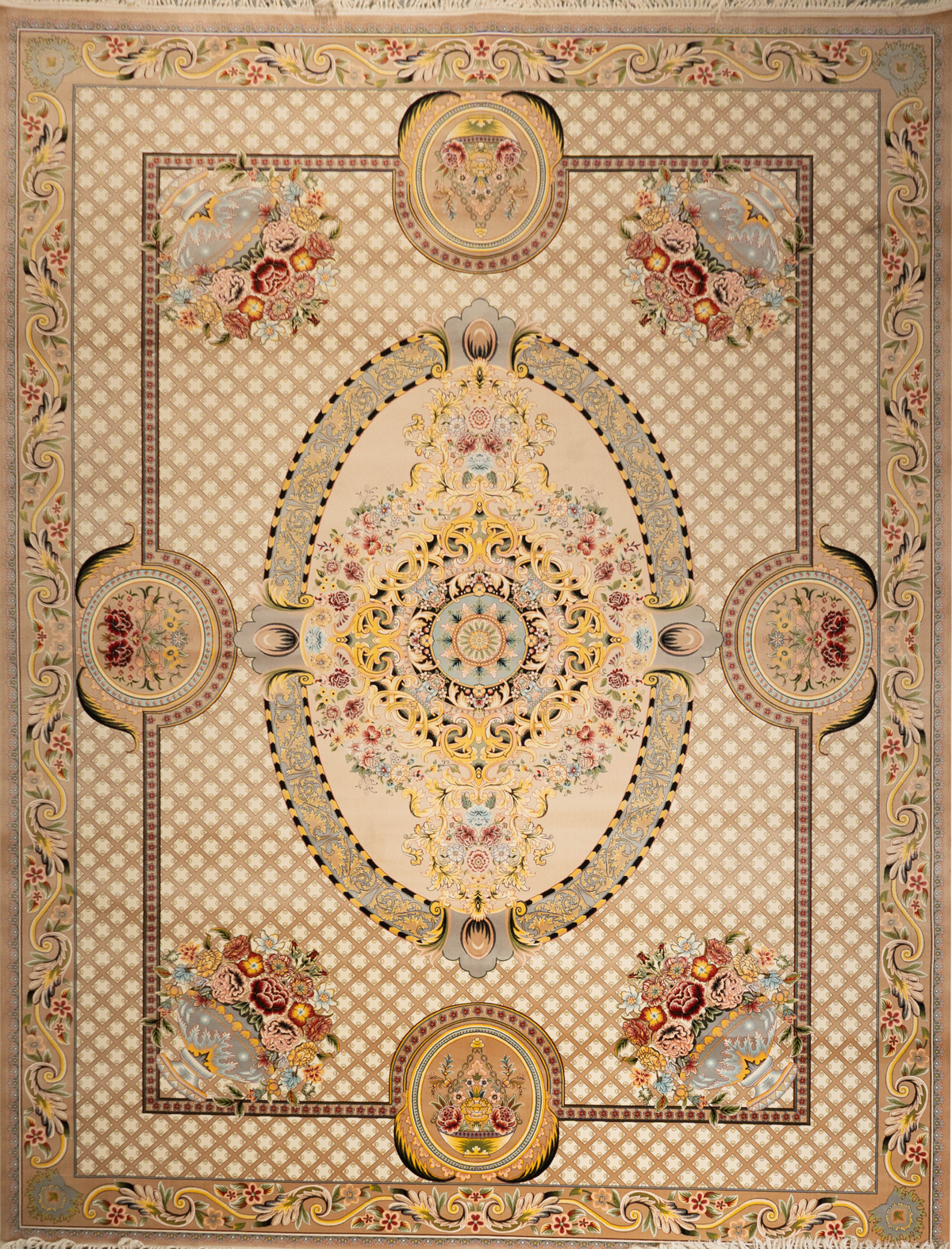 Vintage Patchwork Floral Persian-Style Carpet CPTMM20028
