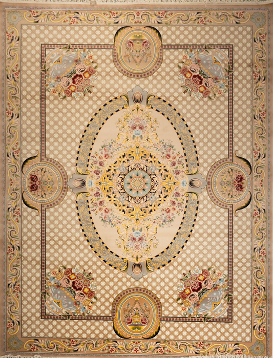 Vintage Patchwork Floral Persian-Style Carpet CPTMM20028