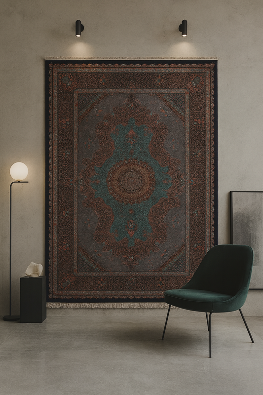 Teal Majesty Persian Carpet