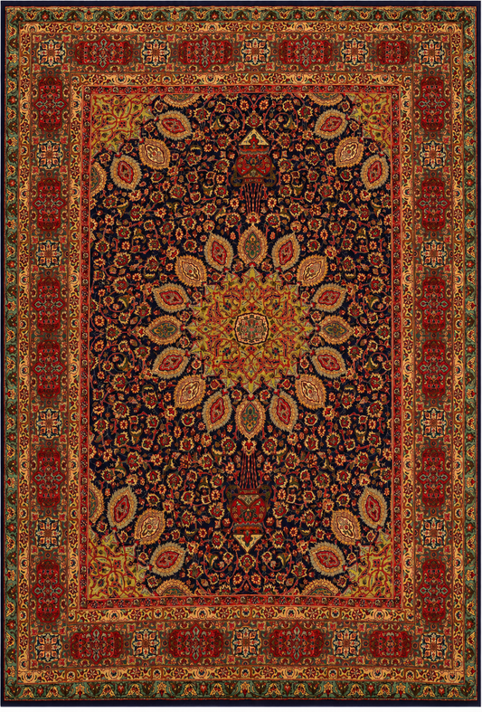 Crimson Medallion Heritage Carpet CPTHM10005