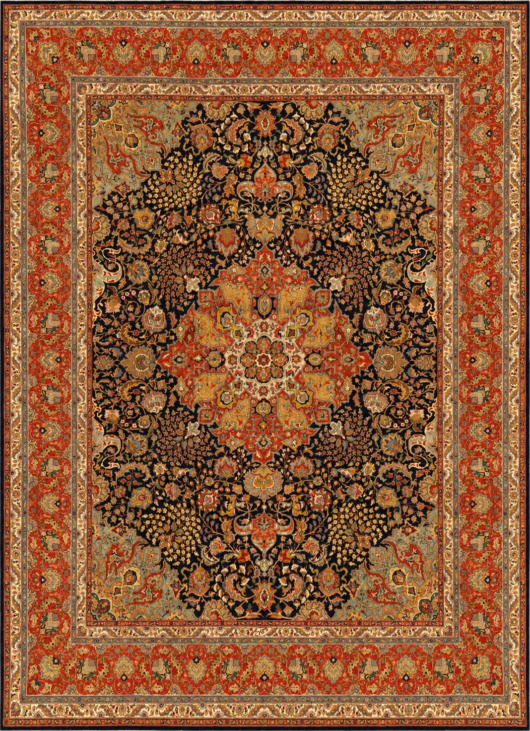 Elegant Persian-style carpet CPTHM10006