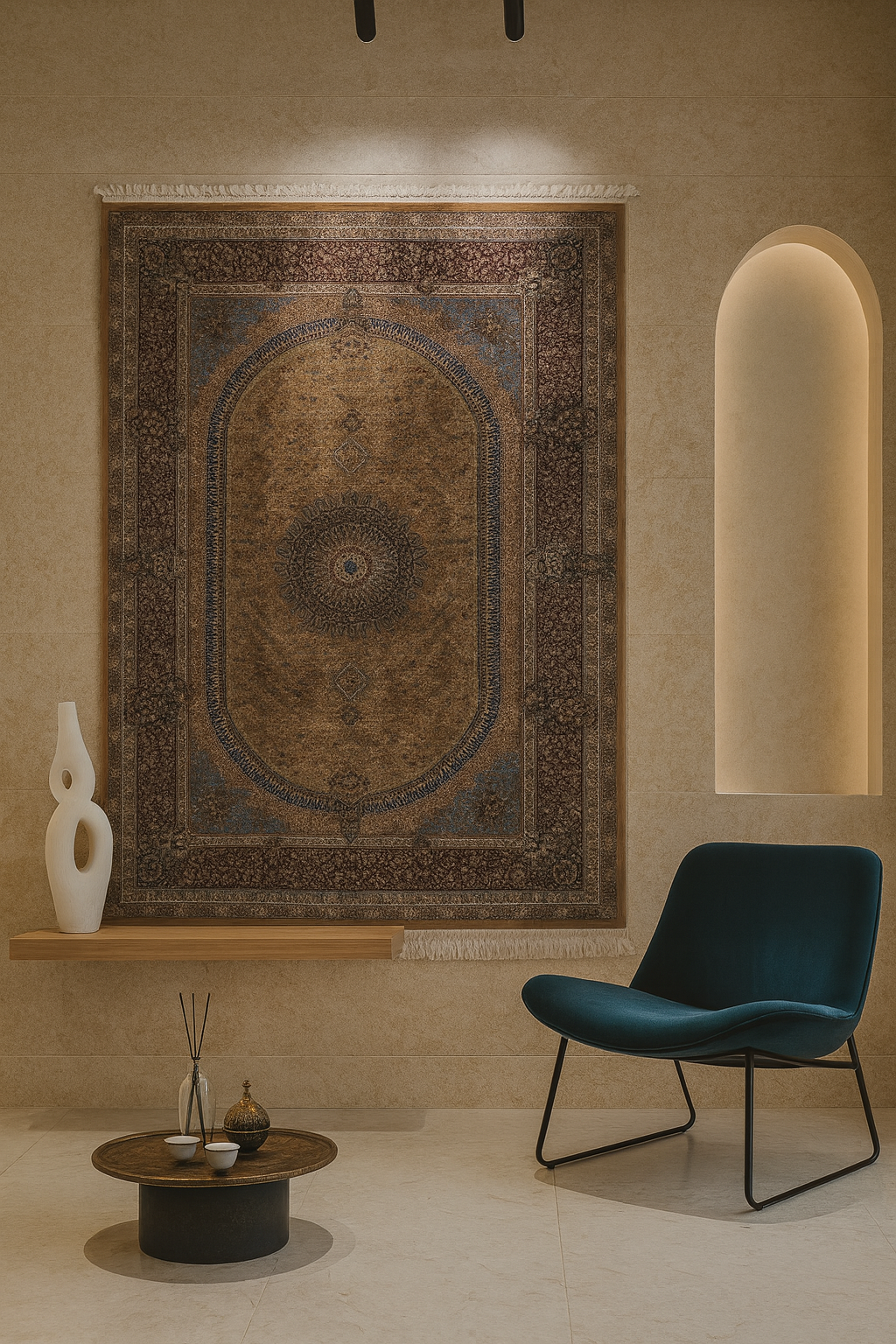 Persian Oval Medallion Masterpiece