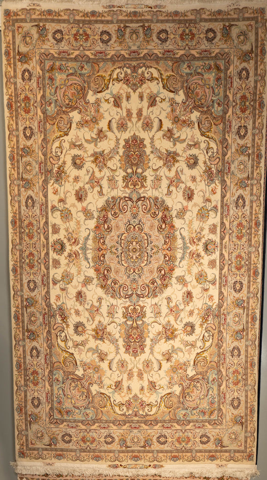 Elegant Tabriz Handmade Wool & Cotton Carpet HM