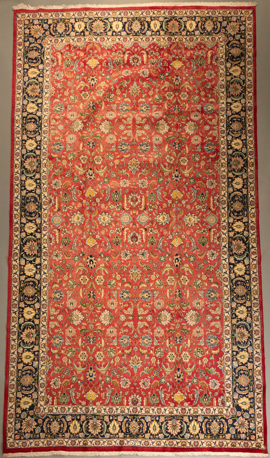 Tabriz-Style Persian Carpet – All-Over Floral Design Rug CPTHM10010