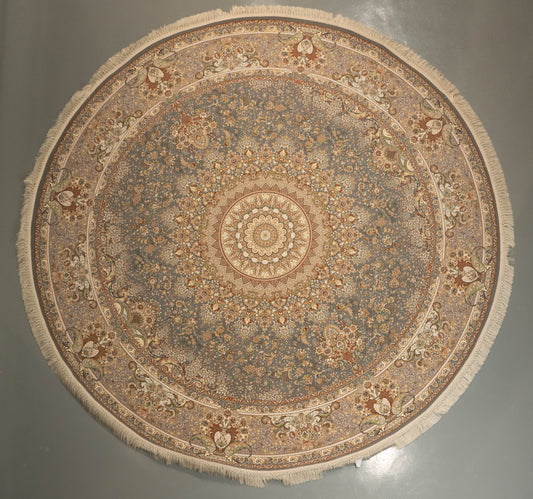 Vintage Dark Floral Persian-Style Carpet MM