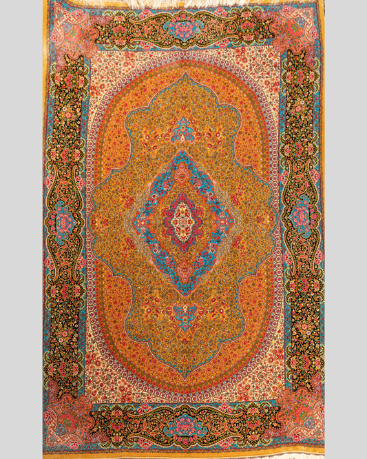 Royal Sunrise Medallion Silk-Style Carpet MM CPTMM20037